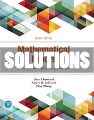 Solutions Mathematical Proofs A Transition to Advanced Mathematics 4 Ed. Chartrand - download pdf Digital Book PDF