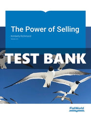Test Bank Power of Selling Version 2 2 Ed. Richmond - download pdf Digital Book PDF